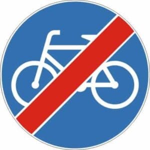 koniec drogi dla rowerzystów