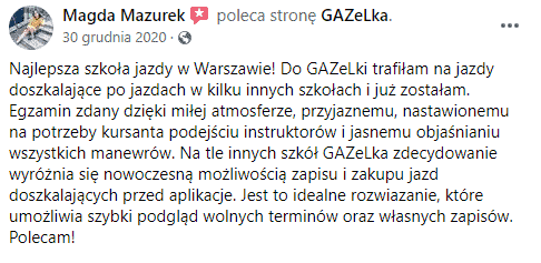 gazelka warszawa opinie