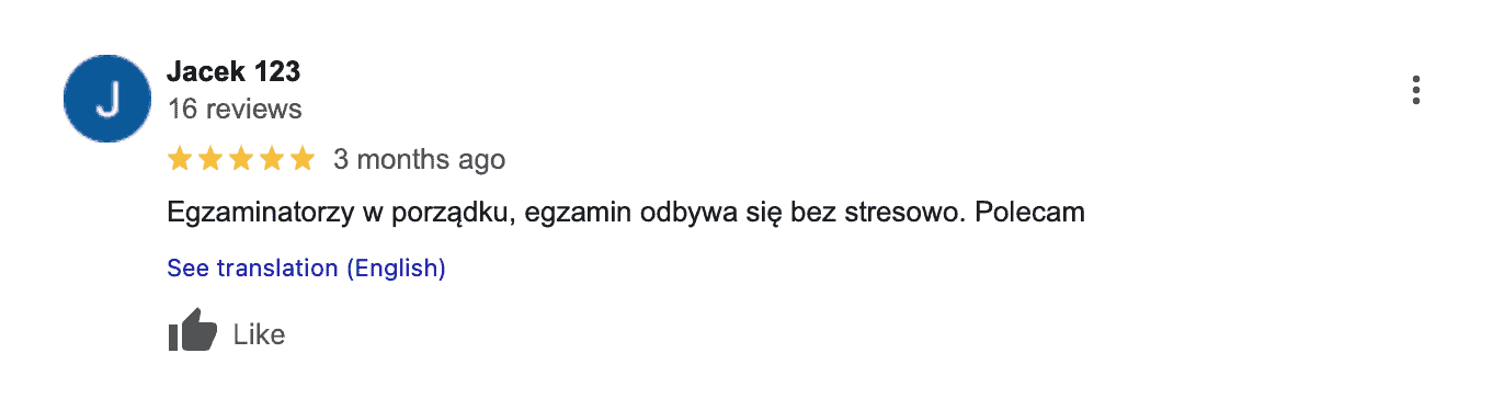google opinia