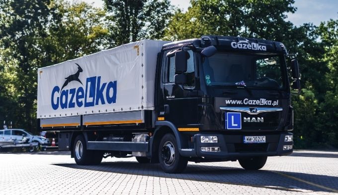 Kurs prawa jazdy kategorii C Warszawa MAN TGL Manual szkoła nauki jazdy GAZeLka