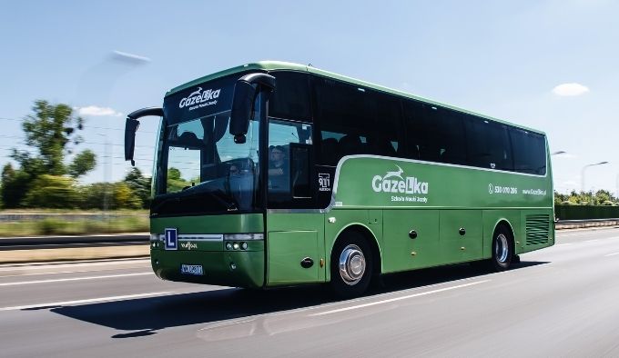 Kurs prawa jazdy kategorii D Autobus Van Hool Warszawa GAZeLka