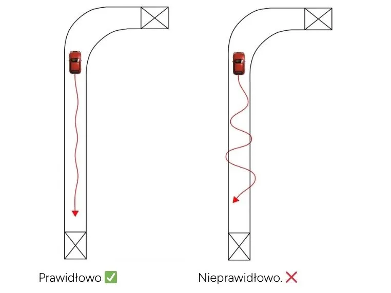 Jak utrzymać prosty tor jazdy podczas cofania na łuku
