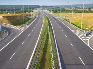 Widok na autostradę w Polsce